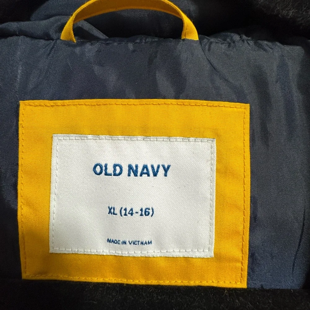 Old Navy big boy Yellow Hooded Jacket